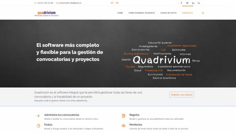 La Comunidad de Madrid usa Quadrivium para la gestión de las ayudas a la investigación